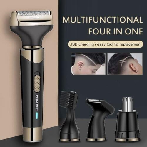 Professional Hair Clipper For Men Waterproof Wireless Electric Shaver Beard Barber Hair Cutting Machine For Men Rechargeable