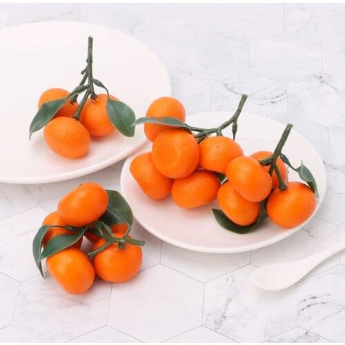 Realistic Lifelike Artificial Tangerine Fruit Oranges Fake Display Food Decor Home Party Decor