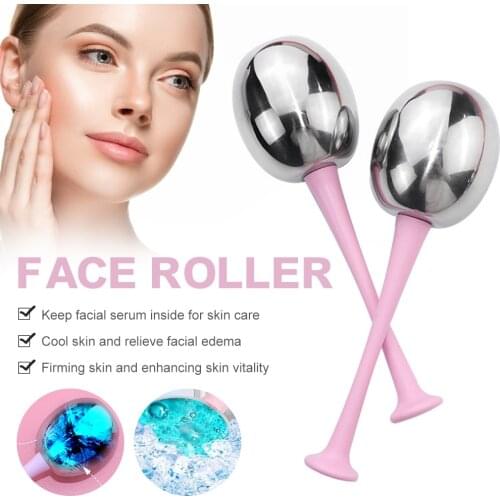 Ice Globes Facial Roller Cold Face Massager for Removing Fine Lines Puffiness Wrinkles Face Massage Tools