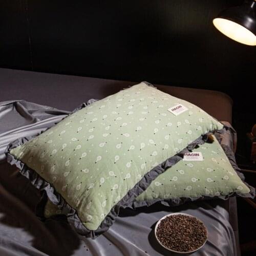Removable Breathable Lace Buckwheat Sleep Pillow Inhibits Scalp Mites and Brings Good Sleep in Home and Hotels