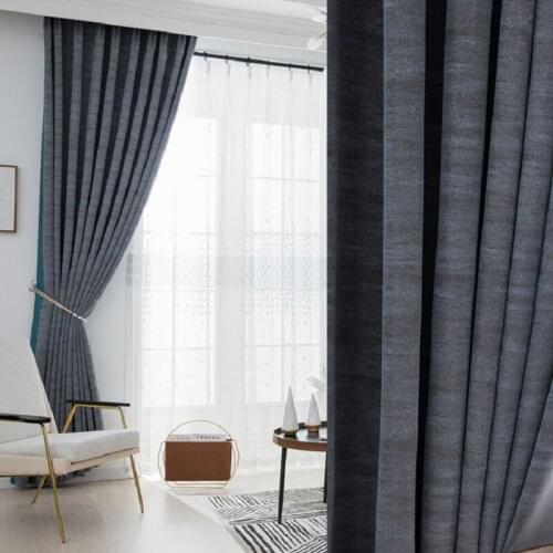 Light Luxury Plain Cloud Brocade Blackout Curtain Finished Custom Curtains for Living Dining Room Bedroom