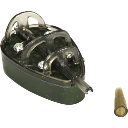 100g Weighted Carp Fishing Feeder ABS Bait Thrower Holder Coast Fishing Gear