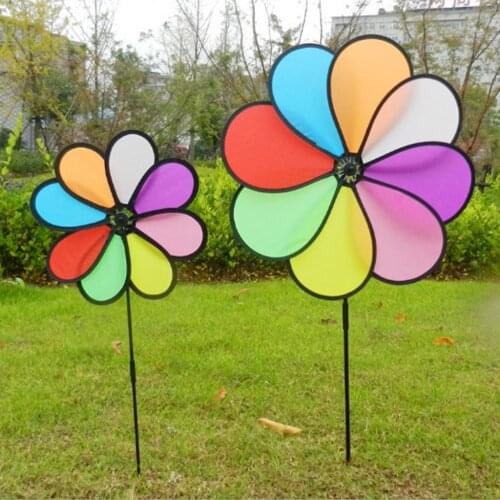 Outdoors Wind Spinner Multi-Color Windmills, Perfect Seasonal Decoration for Patio Lawn & Garden