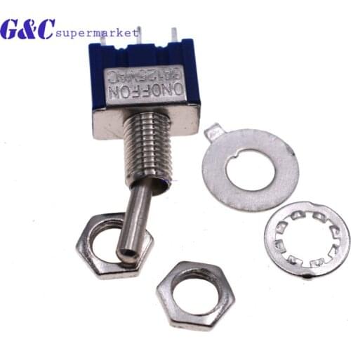 1Pcs DIY Toggle Switch ON-OFF-ON / ON-OFF 3Pin 3 Position Latching MTS-103 MTS-102 AC 125V/6A 250V/3A Power Button Switch Car