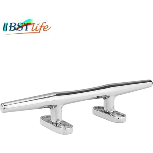 10 inch Marine Grade stainless steel 316 heavy duty hollow open base Cleat bollard Boat Dock Deck Rope Cleat marine Accessories