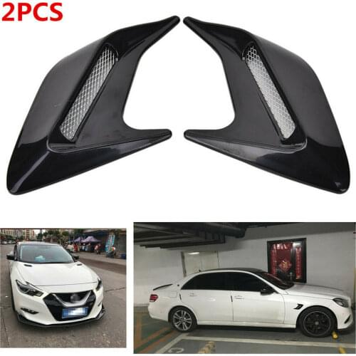 2pcs Car Auto Side Vent Air Flow Fender Intake Sticker Car Simulation Side Vents Decorative