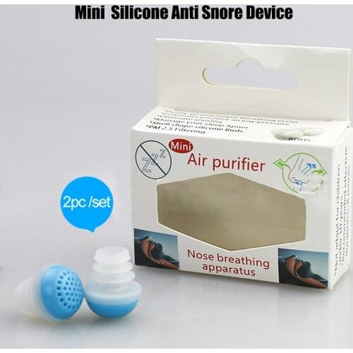 2PC/set Mini Washable soft Silicone Anti Snor Nose Clip No smell Comfortable Nose Shapers Device Sleep Aid & Air Purifier 2018