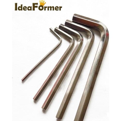 1set4pcs Mini Hex Hexagon Allen Wrench Key Set Exotic Micro Wrench 1.5mm 2.0mm 2.5mm 3.0mm Screwdriver Nickel plating 3D Printer