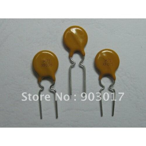 500 Pcs Radial Leaded PPTC Resettable Fuse 72V 0.75A PolySwitch New
