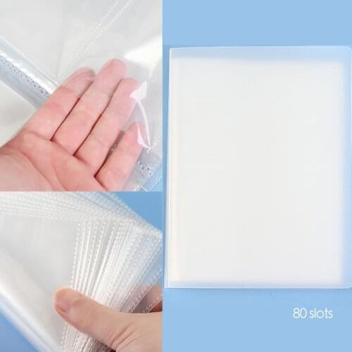 80 Slots Nail Sticker organizer Showing Shelves Storage sticker book organizer Collecting Album Nail Art Display Photo Book