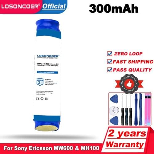 LOSONCOER Top Brand 100% New 300mAh GP0836L17 HS-MW600 Battery for Sony Ericsson MW600 & MH100 Wireless Bluetooth