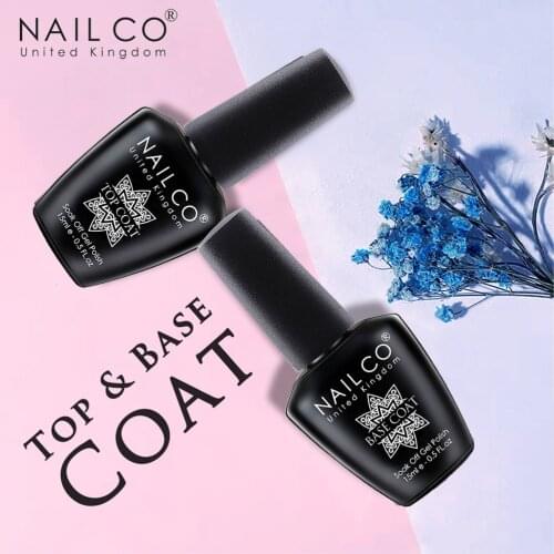 NAILCO New Base Top Coat UV Gel Gelpolish Top It Off & Foundation Soak Off Nail Art Gel Nail Polish Primer Lacquer Nails Gel Lak