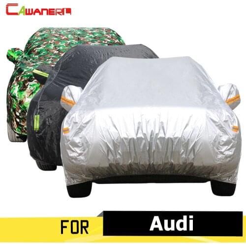 Cawanerl Full Car Cover Auto Anti UV Sun Snow Rain Frost Protector Cover Dust Proof For Audi 100 200 80 90 A1 A3 A4 A5 A6 A8 A8L