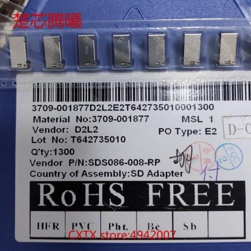 CHUXINTENGXI SDS086-008-RP For Universal card reader TF Card Reader Connector Socket Holder Slot NEW Original TF Card Reader