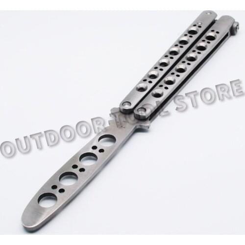 Channel Butterfly Trainer Knife BM40 440C Blade steel Handle Jilt Not Sharp Hunting Edc Folding Pocket Knife gift knives