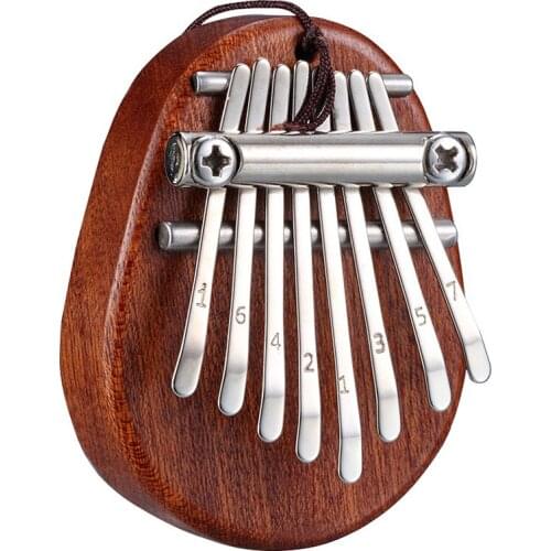 8 Key Mini Kalimba Exquisite Finger Thumb Piano Marimba Musical Good Accessory Pendant Gift