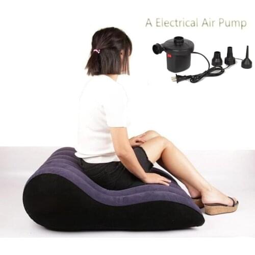 Inflatable Luxury Pillow Chair Sexy Bed Helpful Sofa Pad Ramp Furniture Pillow Sexy Tool for Couple Love Games