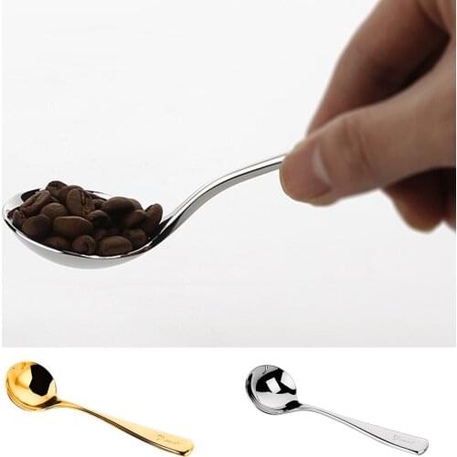 Stainless Steel Long Handle Spoon Kitchen Coffee Measure Spoons Cooking Cups Tablespoon for HomeOffice Cafe Shop Use