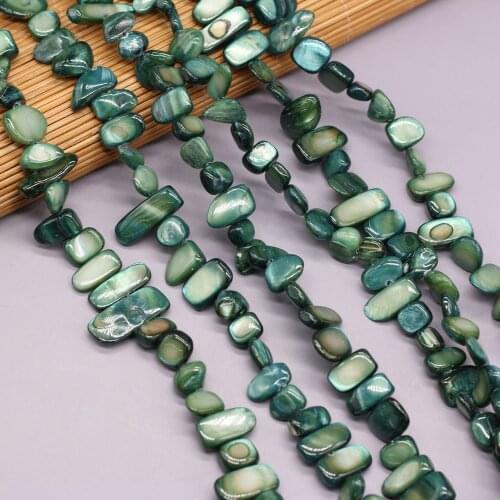Natural Shell Irregular Rectangular Beads Use For Make Exquisite Ladies' Jewelry Bracelets 8x15-10x20 Mm Length 80 Cm