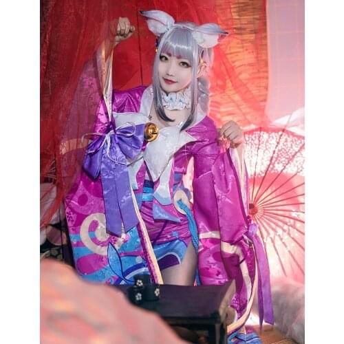 Onmyoji Cosplay Kimono the Cat Boss Onmyoji kimono Cosplay Costume Full Set Uniform Dress Halloween Costume for Women