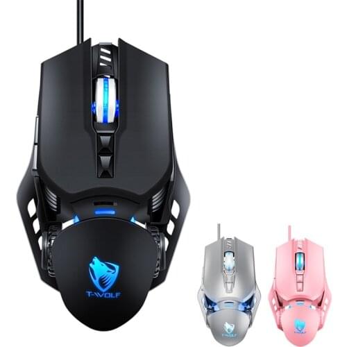 Wired Gaming Mouse 6400 DPI USB Computer Mouse 7 Button LED With Backlight Mouse For PC Laptop Gamer
