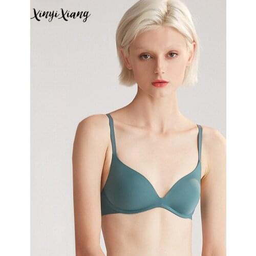 CYNTHRA Underwear Cute Sexy Womens Wireless Push Up Bra Seamless Breath Soild Color Beauty Back Female Lingerie Free Shipping