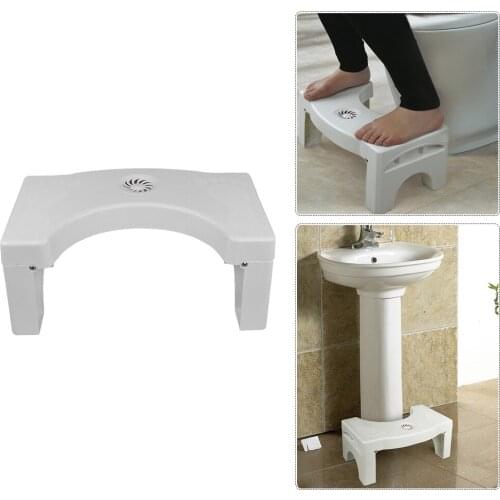 Folding Toilet Stool Pad Footstool Household Portable Thickening Super Load-Bearing Footstool With Built-In Spice Box successful