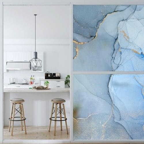 Variety of color irregular pattern glass film sliding door partition window film opaque electrostatic frosted bathroom film