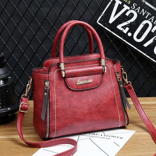 Bag Women 2020 New Style Women Handbag Fashion All-match Simple Atmosphere Middle-aged Women Bag Shoulder Bag Women