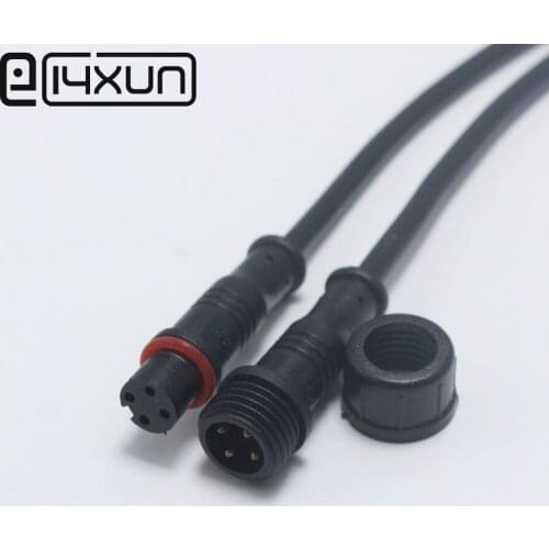 EClyxun 5pair 4pin LED Strip Waterproof Connector Male Female DC Power Plug Jack Adapter with 200mm 24AWG Cable Wire