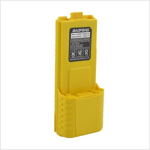 Yellow Radio Baofeng walkie talkie Li-ion Battery 3800mAh 7.4V for Baofeng UV-5R,UV-5RA,UV-5RB,UV-5RC,UV-5RD,UV-5E,TYT TH-F8