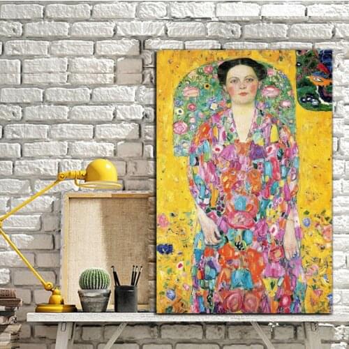 Gustaves Klimtr Women Portrait Wall Art Canvas Poster And Print Canvas Painting Oil Decorative Picture Living Room Home Decor