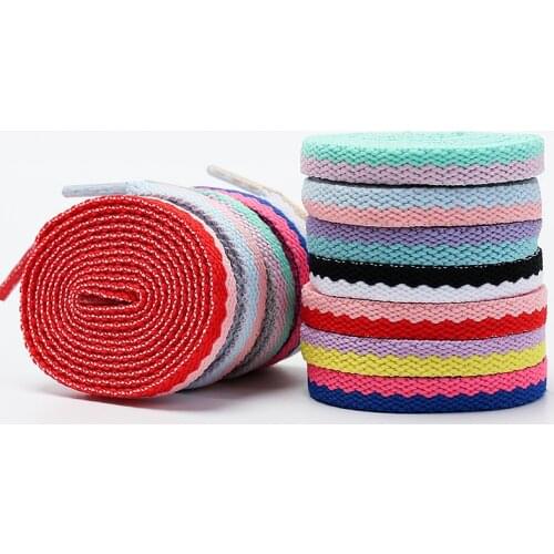 1Pair Flats Shoelaces Off Sneaker White Shoes Lace Classic Flat Double Hollow Woven Shoelaces For AJ/AF Shoes Lace Strings