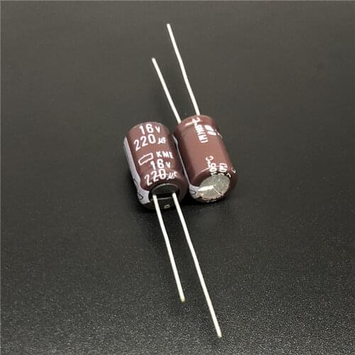 10Pcs/100Pcs 220uF 16V Japan NCC KME Series 8x11.5mm 16V220uF Electrolytic Capacitor