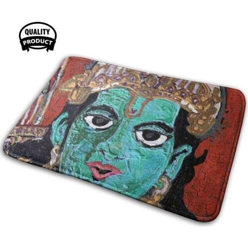 Lord Sri Ram I 3D Household Goods Mat Rug Carpet Cushion Rama Hindu Meditation Yoga Tantra Ascended Masters Comics Pop Art Cult