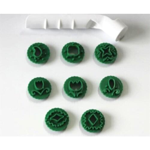 9PCS/Set Punch Flower Paste Craft Clays Fondant Cake Mold Cupcake Cookie Chocolate Pastry Biscuits Decoration Baking Tools