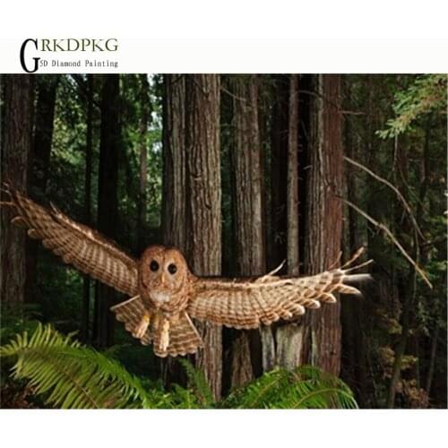 5d DIY Diamond Embroidery owl forest gift Diamond Painting Cross Stitch Full Square Rhinestone Mosaic Unfinished Home Decoration