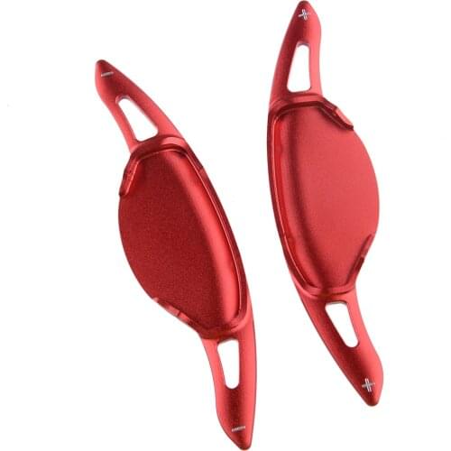 1 Pair Car Red Aluminum Alloy Steering Wheel Shift Paddle Shifter Extension Fit for Nissan Altima 2019 2020 Accessories