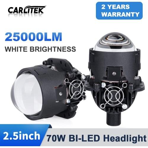 Bi-led LED Projector Headlight Lenses Tuning H4 H7 H1 9005 9006 25000LM 90W 2.5'' Universal Car Lights Accessories Retrofit KQ