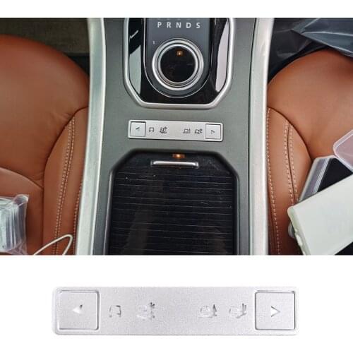 For Land Rover Range Rover Evoque 2013-2019 Silver Car Central Control Terrain Button Decoration Sticker Car Accessories