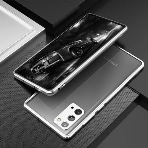 For Samsung Galaxy Note 20 Ultra Case Metal Bumper Case for Samsung Galaxy Note 20 Note20Ultra 5G Bumper with Lens Protector