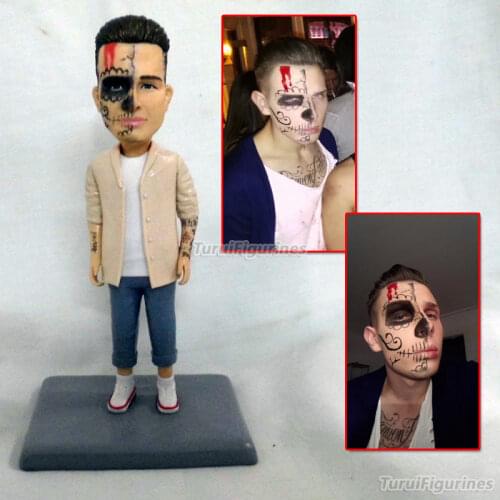 Halloween boy ghost pop figurines miniature sculpt art work birthday gift game figurines brolly sexy anime figurine sculpture