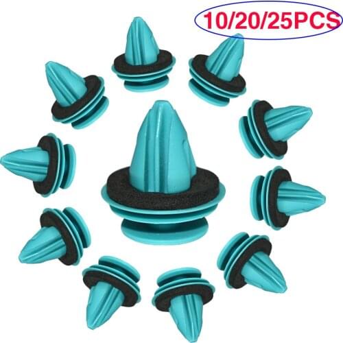 10/20/25PCS Auto Bumper Fastener Clips Retainer Fastener Rivet Door Panel Fender Liner for Car Door Trim Panel Clips Green