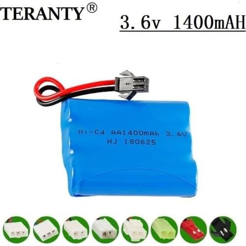 M Model ) 3.6v 1400mah NiCD Battery For Rc toy Car Tanks Trains Robot Boat Gun Ni-CD AA 700mah 3.6v Rechargeable Battery 1Pcs