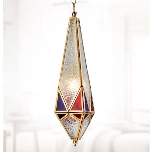 Copper tin Lamp pendant lamp lighting all copper lamp living room bedroom study pendant lights Southeast Asian style ZaZL319