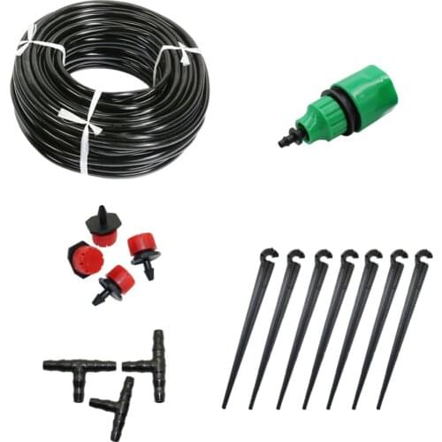 5m/10m/20m Hose watering kit Garden Automatic Pouring Drip Irrigation System Adjustable Dripper Home Irrigation Kit