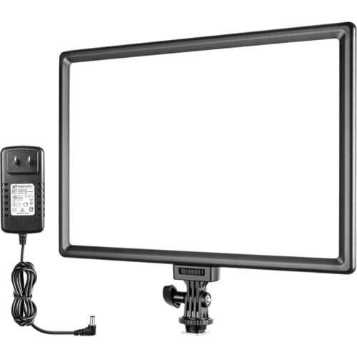 Neewer LED Video Light Camera Camcorder Photo Light Panel with LCD Display Built-in Lithium Battery Dimmable 3200K-5600K CRI 95