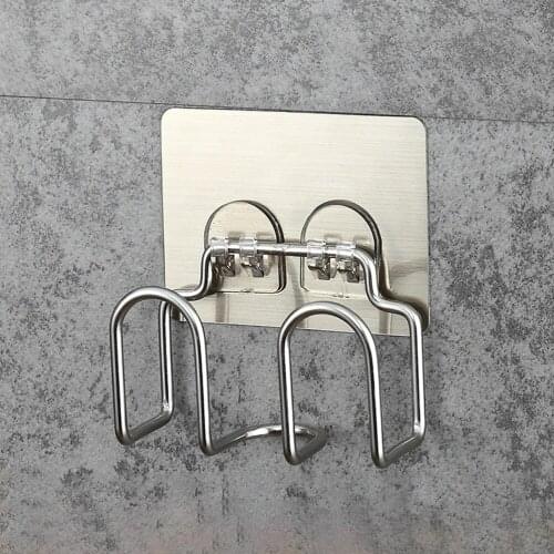Stainless Steel Kitchen Sponge Holder Self-Adhesive Wall Hook Dishwashing Liquid Drainer Bathroom Sundries Organizers Rack