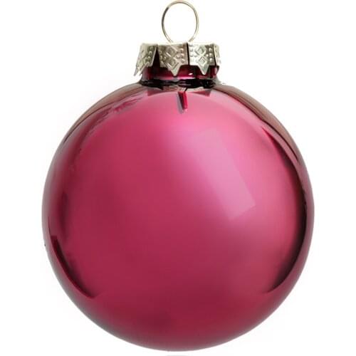 Promotion - 5PCS/PAK, Home Event Party Christmas Xmas Decoration Ornament 80mm Painted Tourmaline Glass Bauble Ball - Shiny