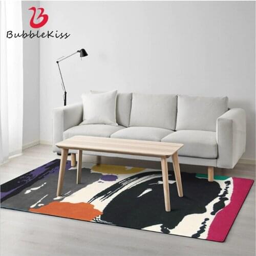Bubble Kiss Modern Oil Painting Pattern Carpet Carpet For Living Room Crystal Velvet Bedroom Decor Area Rugs Kids Room Carpets